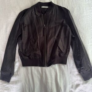 Vince Black Bomber Jacket